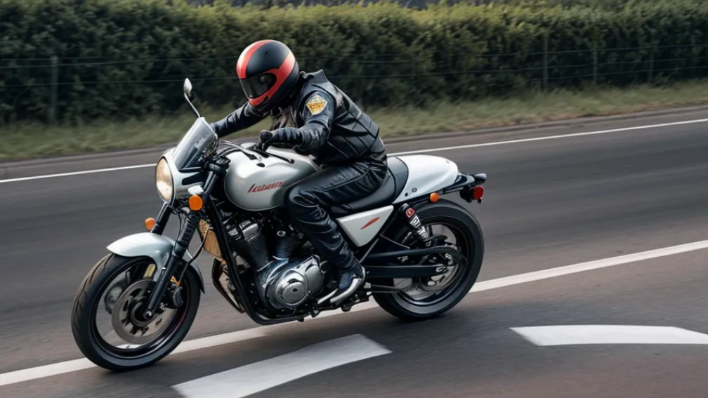 Motociclist pe Harley-Davidson, prins în Germania cu permis fals și viteză excesivă