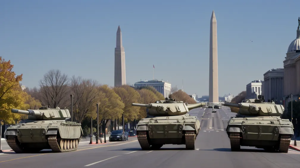 Tancuri pe străzile Washingtonului: Armata SUA pregătește o paradă militară de 45 de milioane de dolari