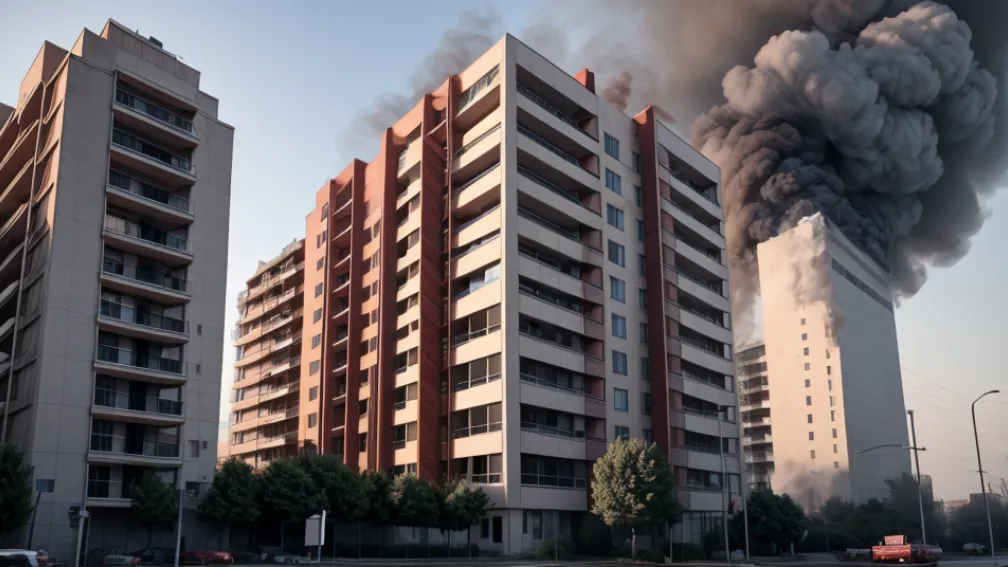 Incendiu în Bochum: O grămadă de gunoi a făcut o clădire de apartamente nelocuibilă