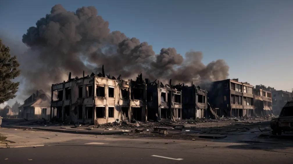 Germania: Incendiu puternic a distrus o casă nelocuită, pagube de sute de mii de euro