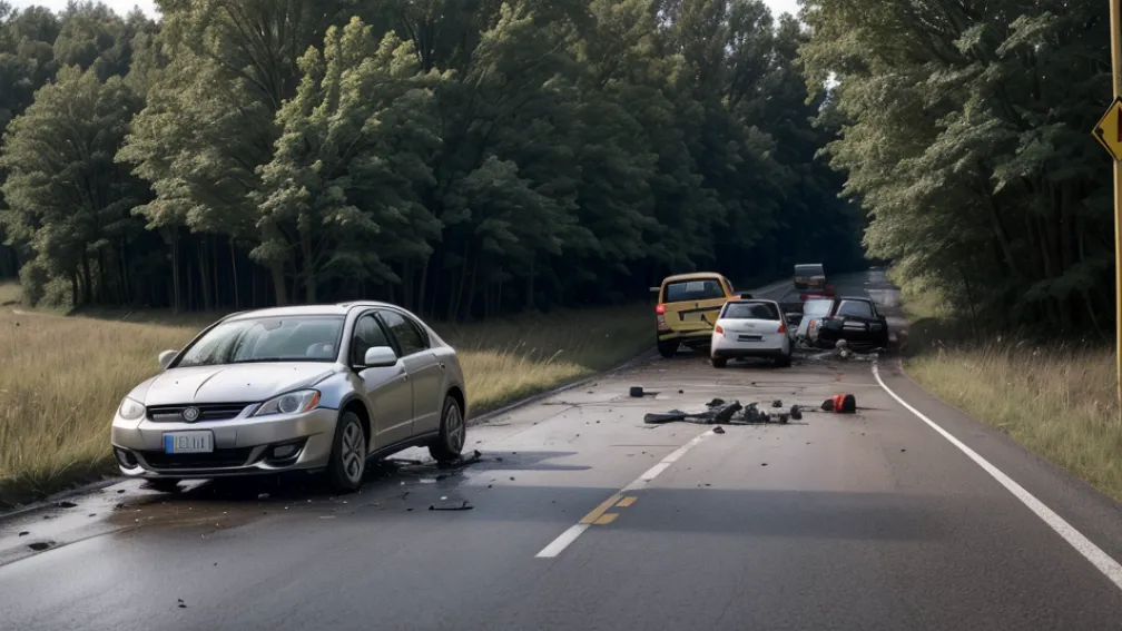 Accident frontal grav în Germania: un mort și doi răniți pe drumul B388