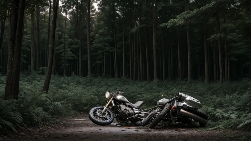Urmărire periculoasă în Germania: Motociclist beat fugea de poliție, s-a prăbușit și a fost prins