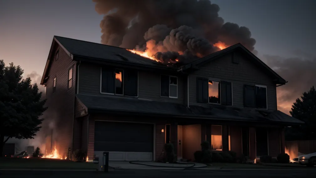 Incendiu devastator în Papenburg, Germania: O casă complet distrusă de flăcări