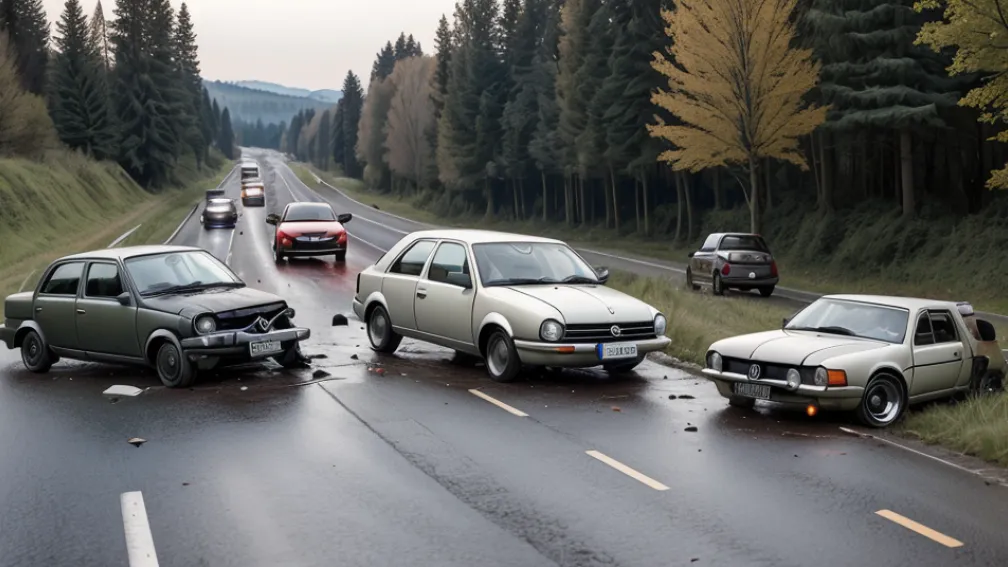 Doi răniți grav într-un accident rutier între un Opel și un VW pe drumul B176 din Germania