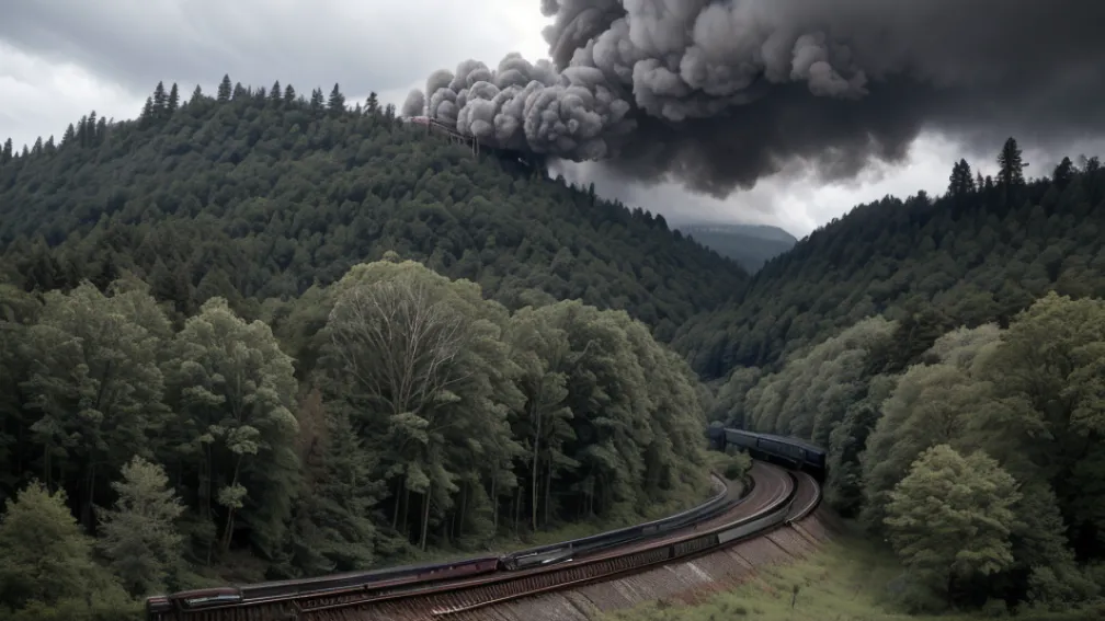 Tren deraiat în Germania după coliziunea cu un copac căzut: Pasagerii, evacuați în siguranță