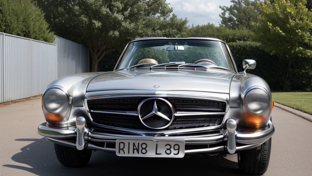 Maşină clasică Mercedes 560 SL în valoare de 40.000 de euro, furată dintr-un garaj din Wismar