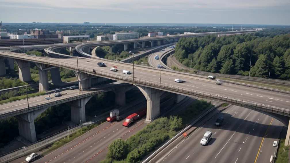 Accident mortal în Germania: Un camion a ars pe un pod pe A5, autostrada este blocată