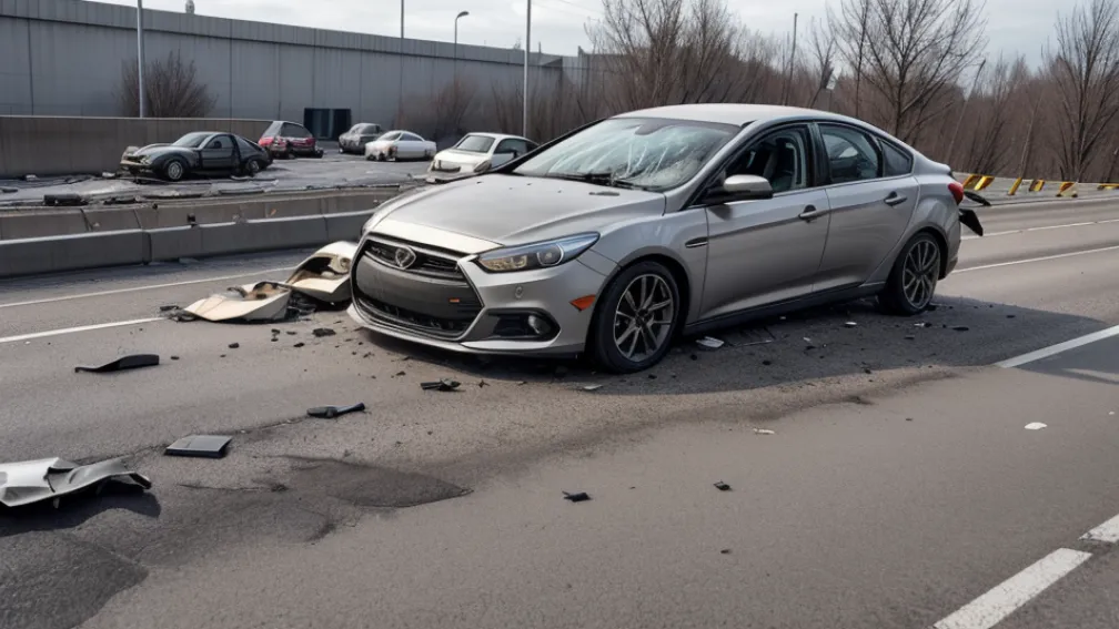Accident grav în Bielefeld: Un tânăr șofer de BMW s-a izbit de un perete de beton pe Ostwestfalendamm