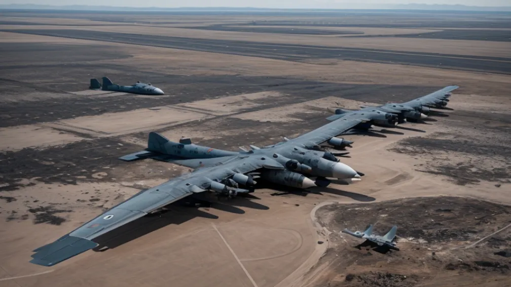 Atac masiv cu drone ucrainene asupra bazelor aeriene rusești: Imagini din satelit confirmă distrugeri la bombardiere strategice
