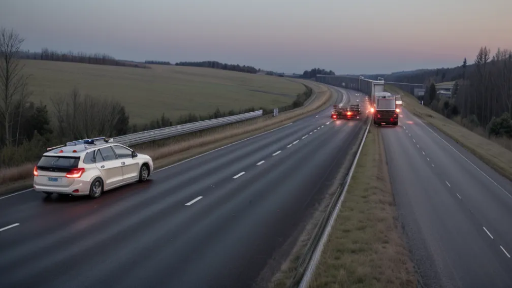 Accident mortal pe autostrada din Germania: Un șofer a fost aruncat din mașină după ce i-a explodat un pneu