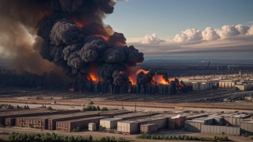 Incendiu devastator la o fabrică din Germania: Pagube de milioane de euro