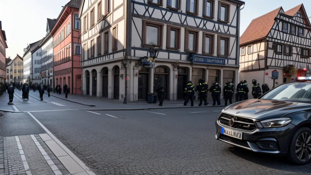 Alertă în Germania: Un bărbat a tras cu arma asupra polițiștilor în Luisenthal, un ofițer a fost rănit