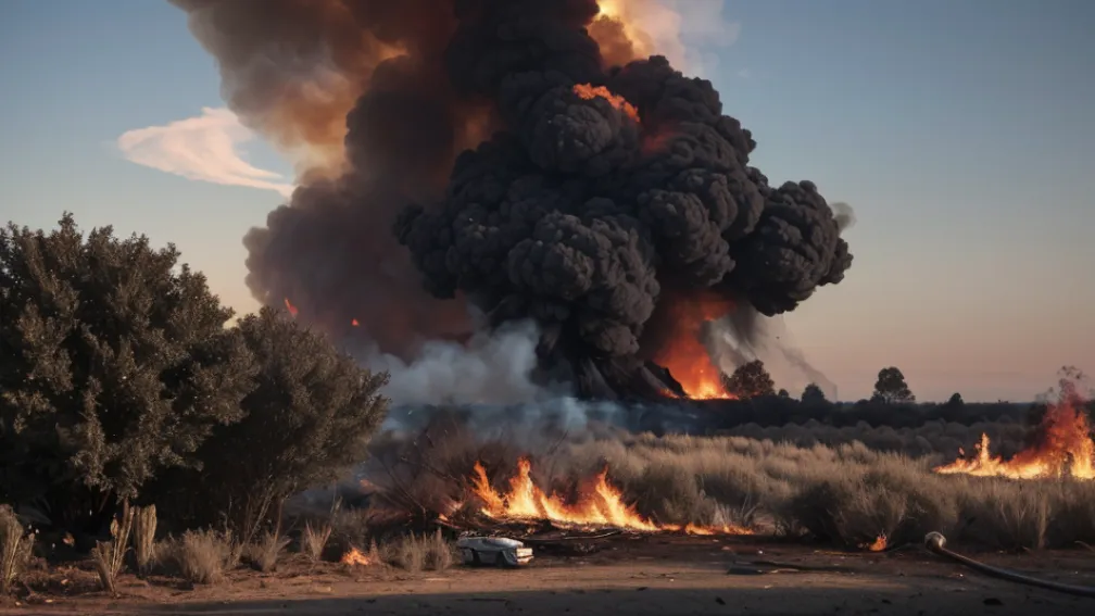 Tânăr de 19 ani, rănit grav în Germania: A vrut să dea foc unui gard viu cu benzină, canistrul a explodat