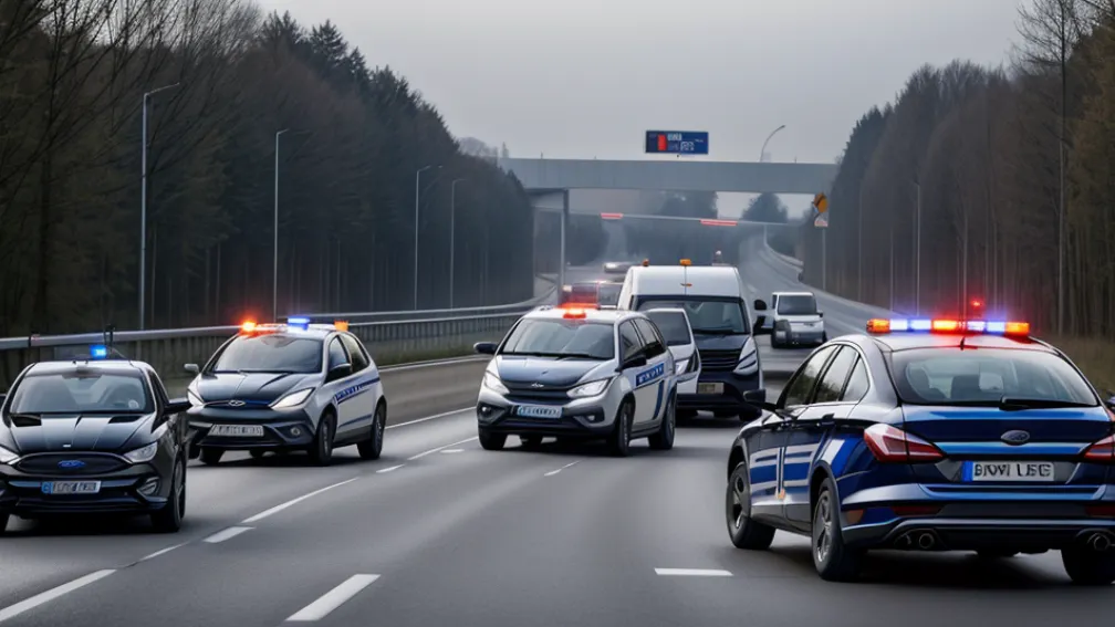 Oprit pe A4 în Germania: Șofer polonez prins cu arme în mașină lângă Görlitz