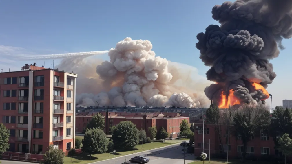 Incendiu major în Quickborn, Germania: 3 persoane rănite, pompierii luptă cu flăcările