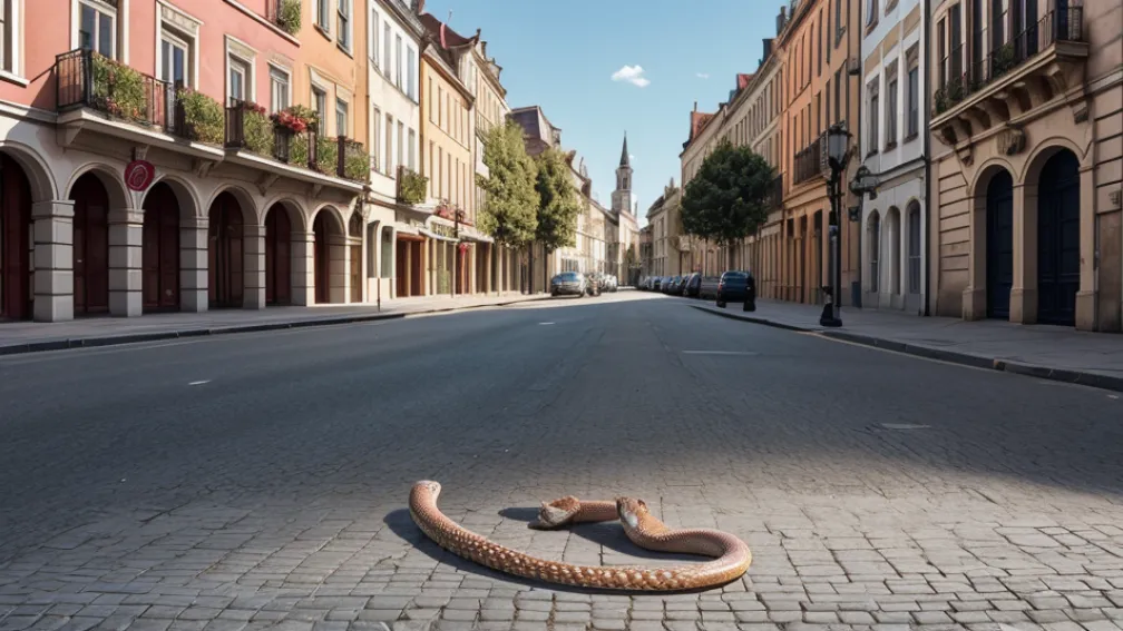 Poliția din Schleswig, Germania, a capturat un șarpe evadat cu ajutorul unei pungi de cumpărături