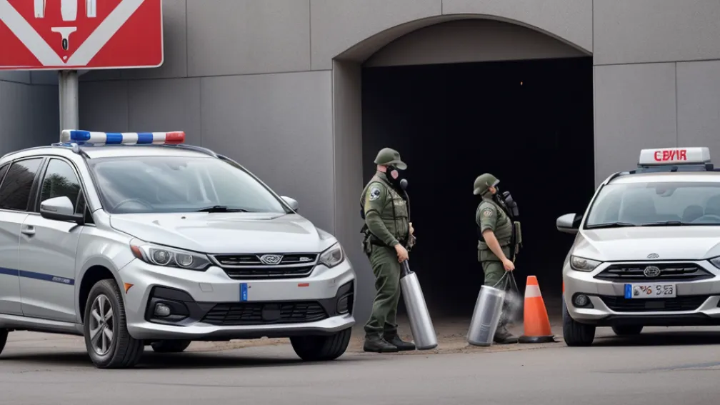 Șofer polonez oprit la granița Germaniei în Zittau cu spray cu piper ilegal