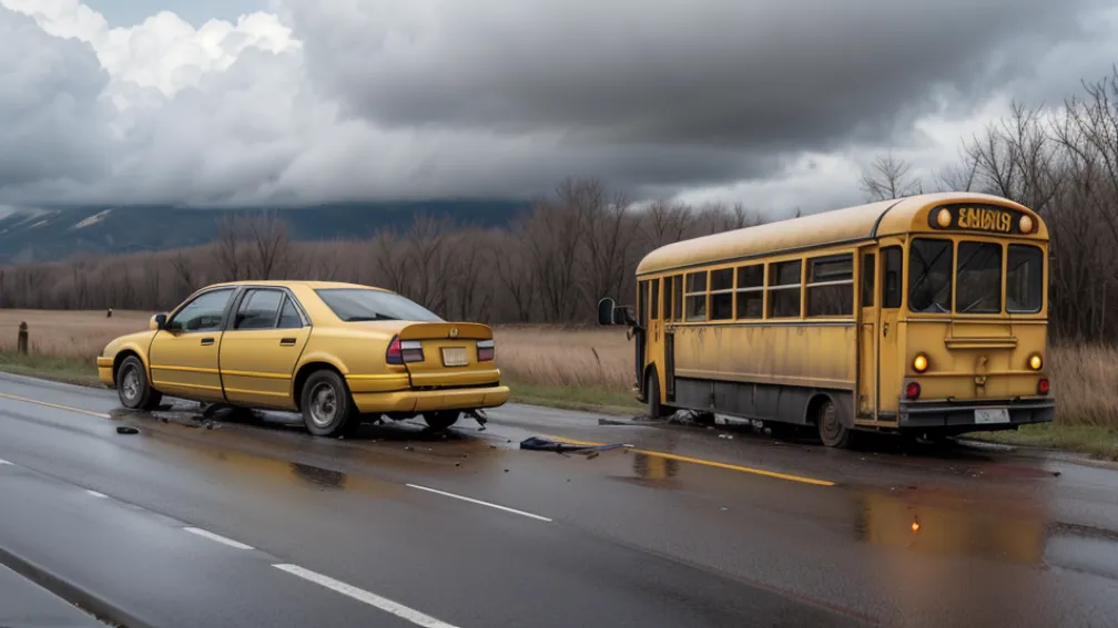 Accident grav în Germania: 11 copii răniți după coliziunea unui autobuz școlar cu o mașină lângă Kempten