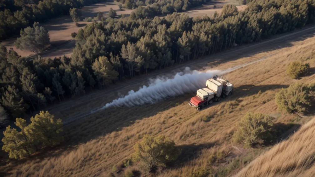 Incendiu de vegetație lângă Mainz, detectat de un pilot: Pompierii au acționat rapid și avertizează asupra riscului