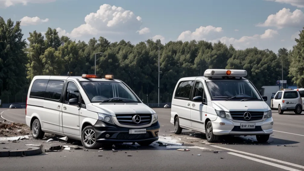 Accident în Germania: Şoferul Toyota nu a acordat prioritate, trei răniţi uşor