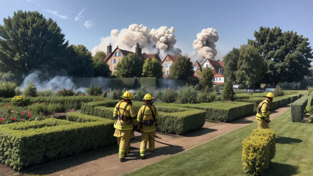 Incendiu de deșeuri vegetale stins rapid de pompieri în Reichenau
