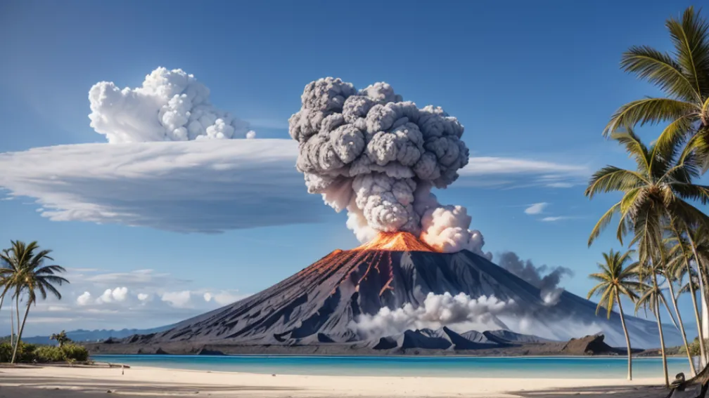 Erupție vulcanică pe insula turistică Flores: O coloană de cenușă de zece kilometri a fost aruncată în atmosferă