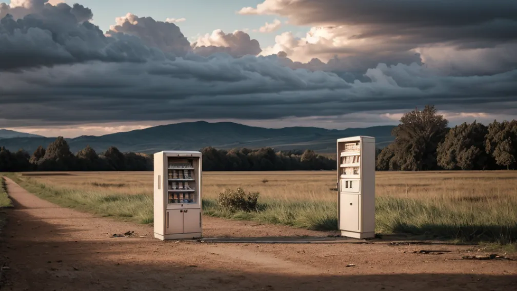 Hoți au furat un automat de țigări dintr-un restaurant din Ulm și l-au distrus pe un drum agricol