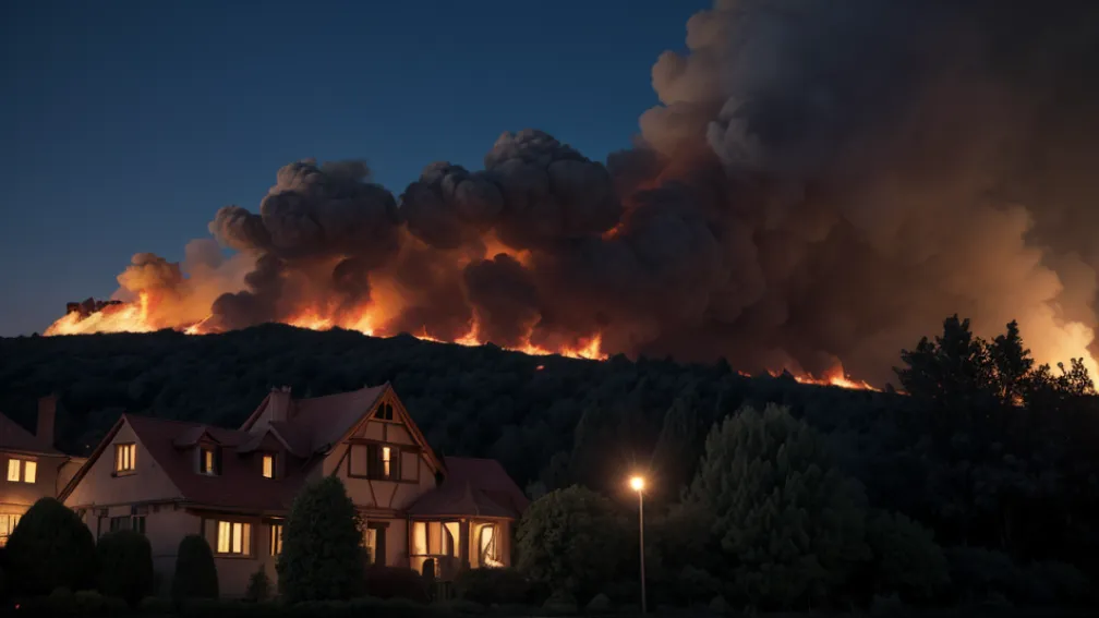 Casă părăsită mistuită de flăcări în Germania: Pompierii au putut doar să controleze incendiul