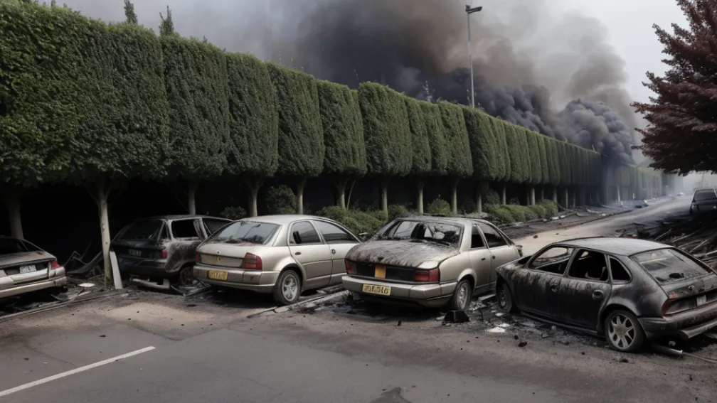 Germania: Incendiu cauzat de un bărbat ce ardea buruieni - Mașini făcute scrum în Bergkamen