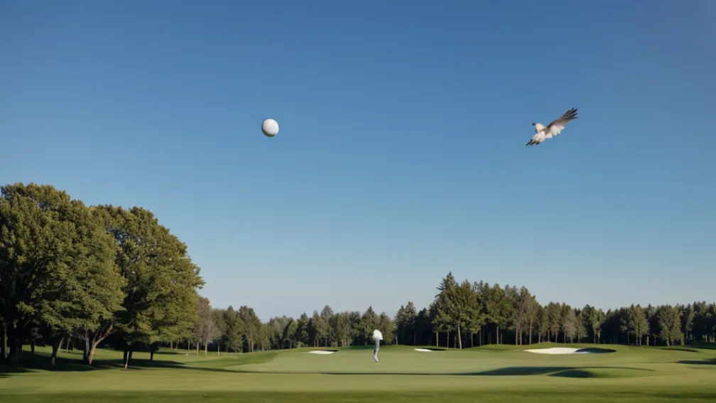 Incident tragic pe terenul de golf: Jucătorul a lovit mortal o pasăre în timpul filmării