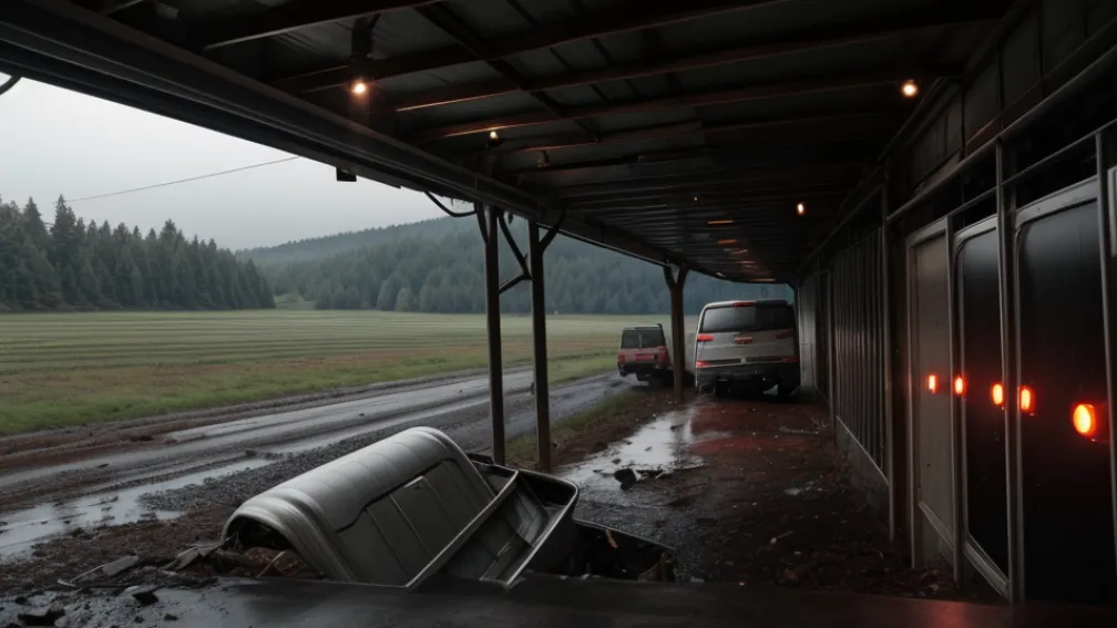Accident grav în Germania: Șoferul de camion rănit serios, cabina a fost smulsă la impact