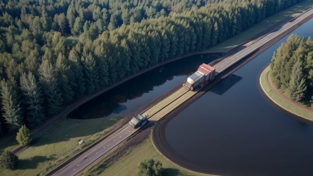 Pată mare de ulei pe drumul L214 din Germania, semnalată de șoferi: autoritățile intervin
