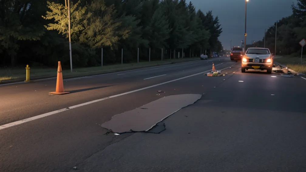 Germania: Femeie beată a provocat un accident în Blaufelden și a încercat să fugă, dar mașina s-a oprit