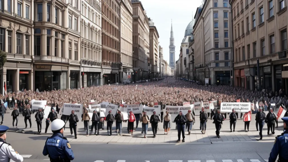 Demonstrații Pașnice în Hamm, Germania: Activiști de Dreapta și de Stânga au Protestat Fără Incidente