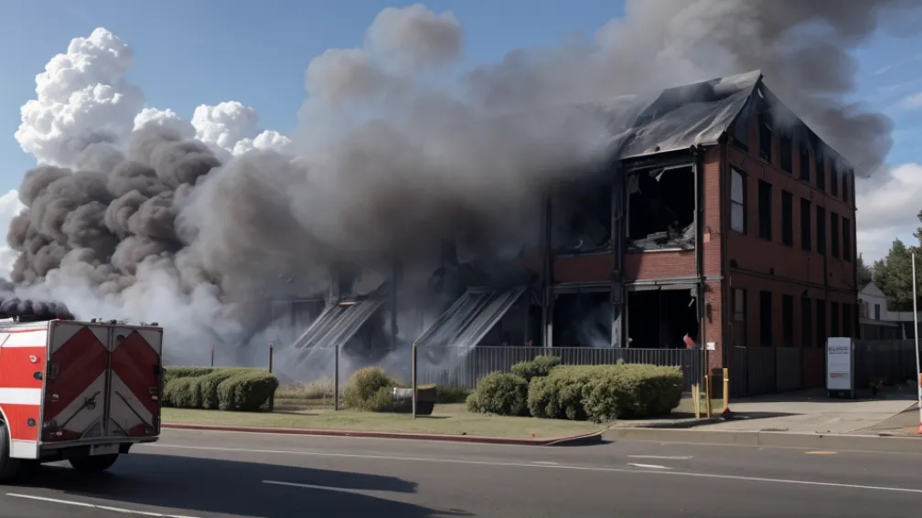 Incendiu puternic la un fost magazin din Wilhelmshaven: fum dens și intervenție a pompierilor