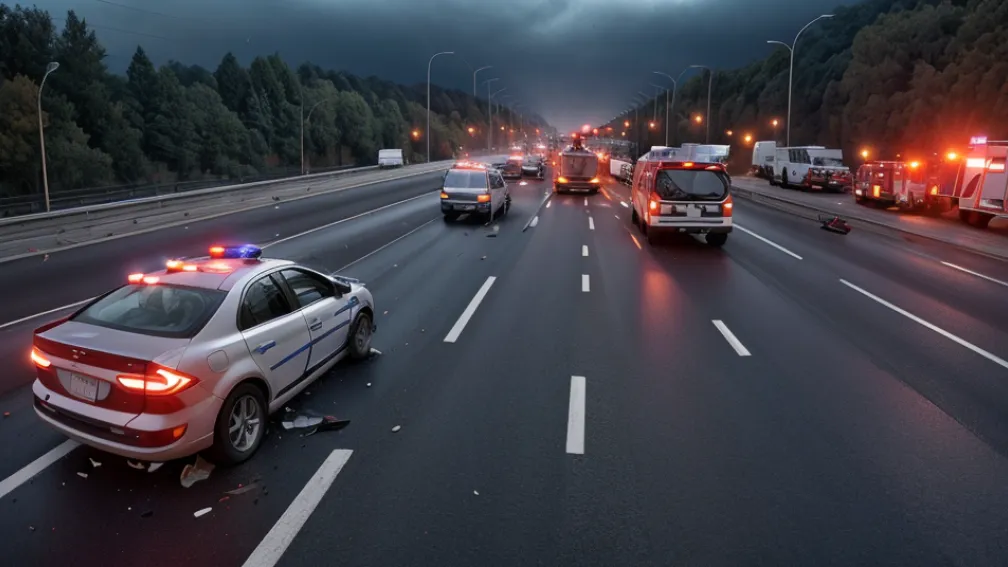 Accident mortal pe autostrada A7 în Germania: Doi bărbați au murit după o coliziune violentă