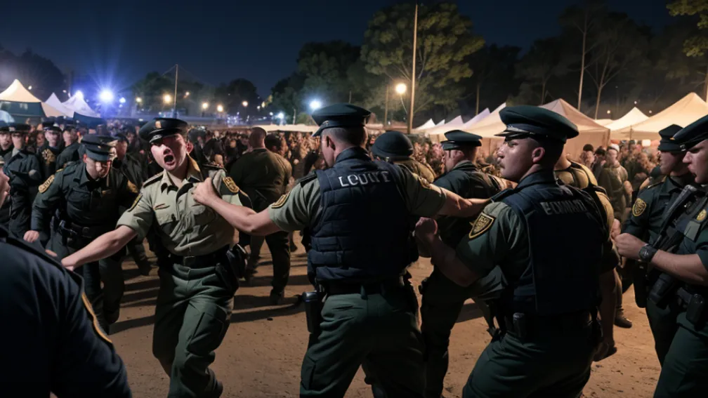 Femeie a agresat agenți de securitate la un festival în Germania