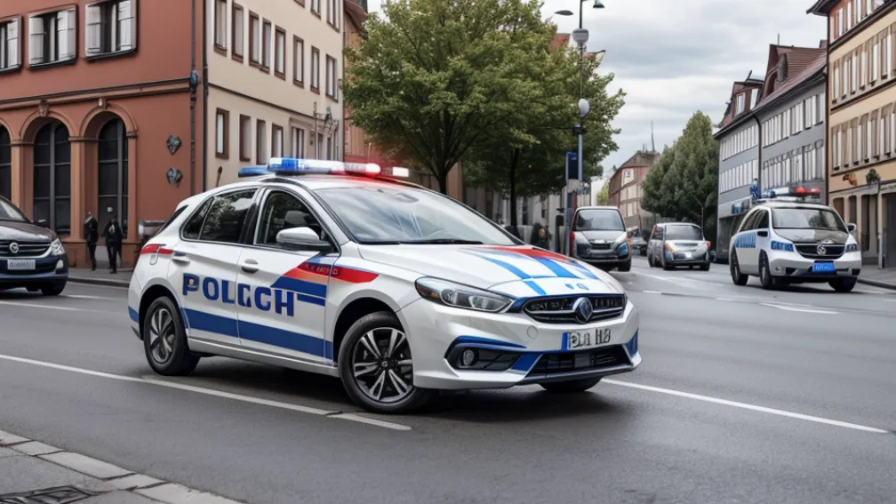 Germania: Bărbat din Meiningen a atacat o mașină de poliție cu alimente și a opus rezistență