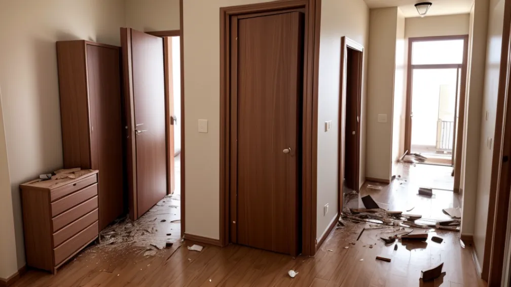 Un bărbat beat din Gera, Germania, a greșit apartamentul și a vandalizat ușa