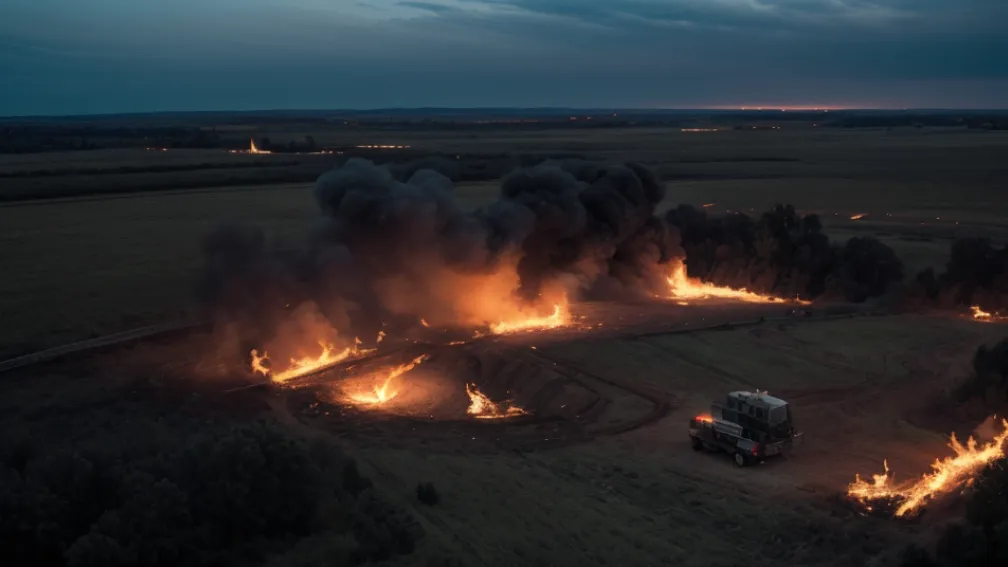 Incendii provocate în Germania: Un tânăr de 21 de ani, suspect și arestat după focurile puse noaptea în Hagermarsch