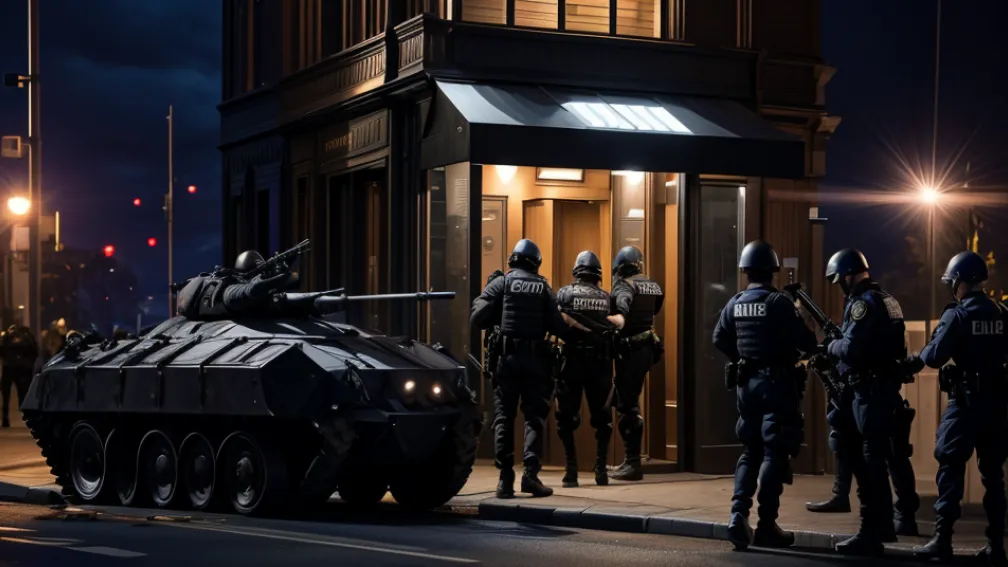 Poliția din Zurich a luat cu asalt un bar cu blindate și grenade asurzitoare