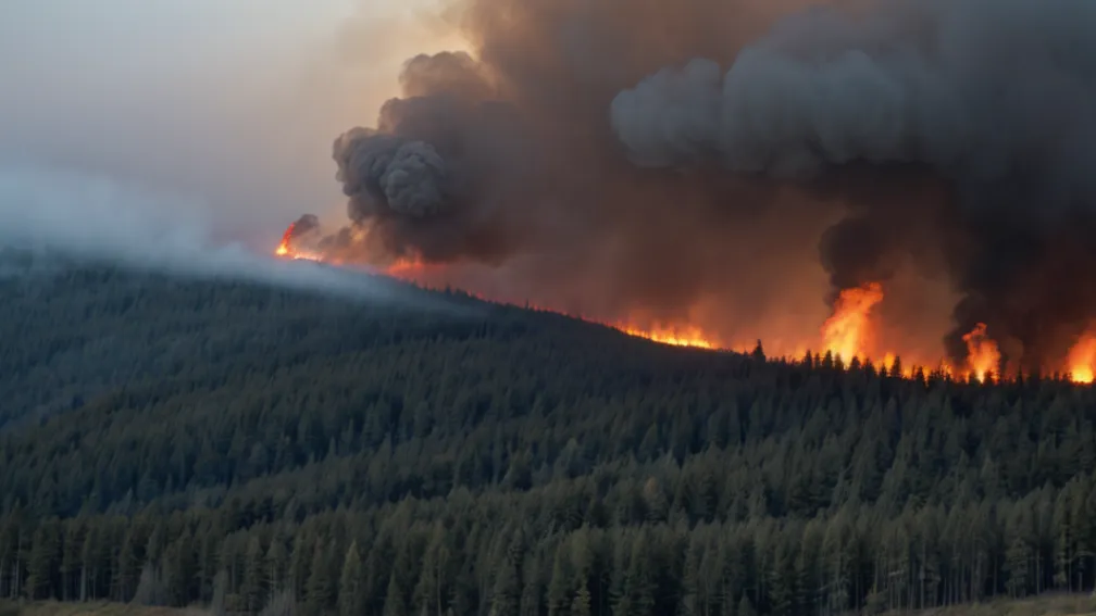 Incendiu forestier major în Harz, Germania: Vântul puternic extinde flăcările, 8 hectare afectate