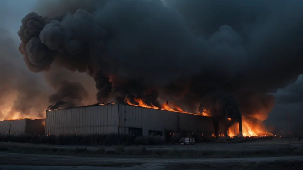 Incendiu masiv la o fabrică de prelucrare a lemnului din Germania, pagube de un milion de euro