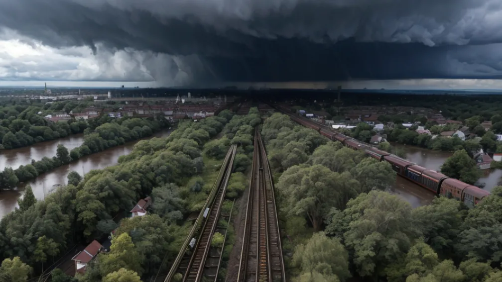 Furtună violentă a paralizat Berlinul: S-Bahn oprit complet, linia feroviară spre Hamburg blocată, victime raportate