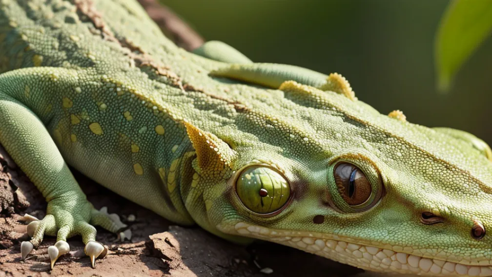 Senzație virală: Un video cu un gecko care își schimbă pielea a cucerit internetul