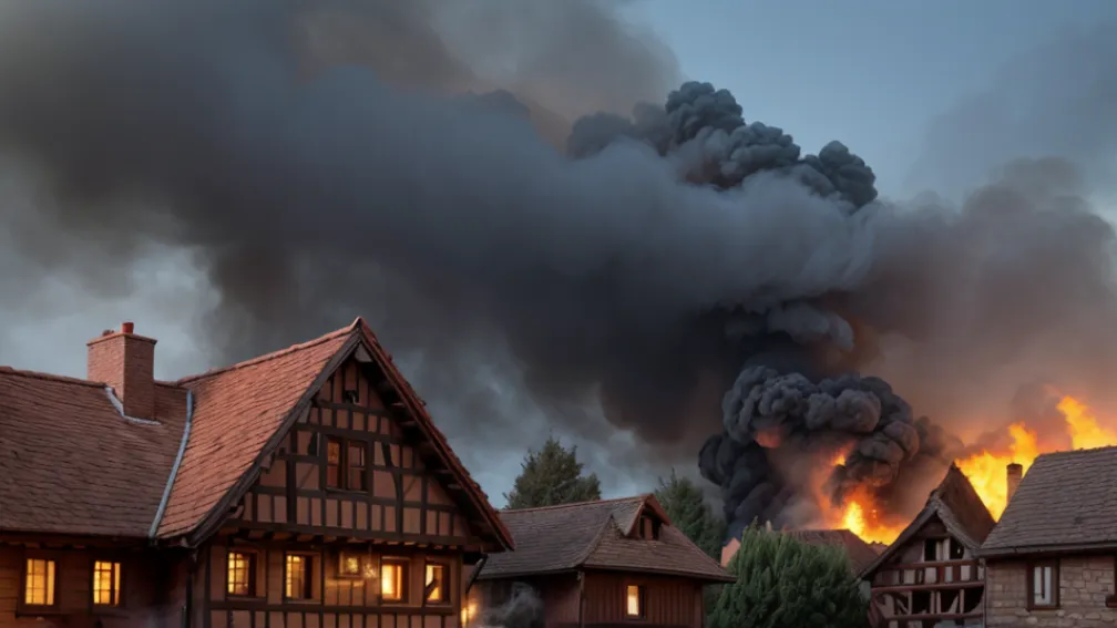 Germania: Femeie de 23 de ani suspectată că a incendiat intenționat o clădire istorică în Fürth
