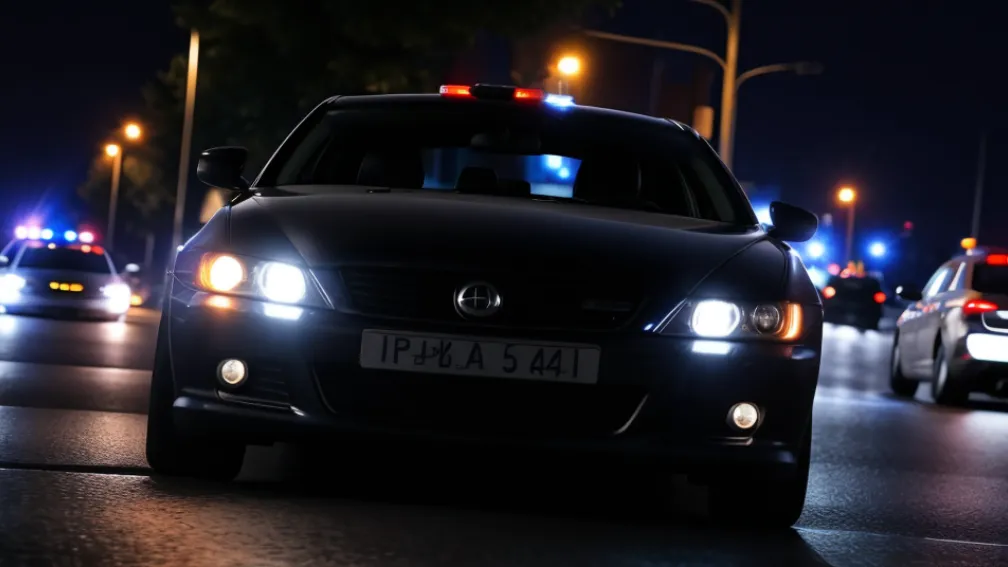 Urmărire ca în filme în Nürnberg: Șoferul a fugit de poliție, a provocat un accident și a opus rezistență