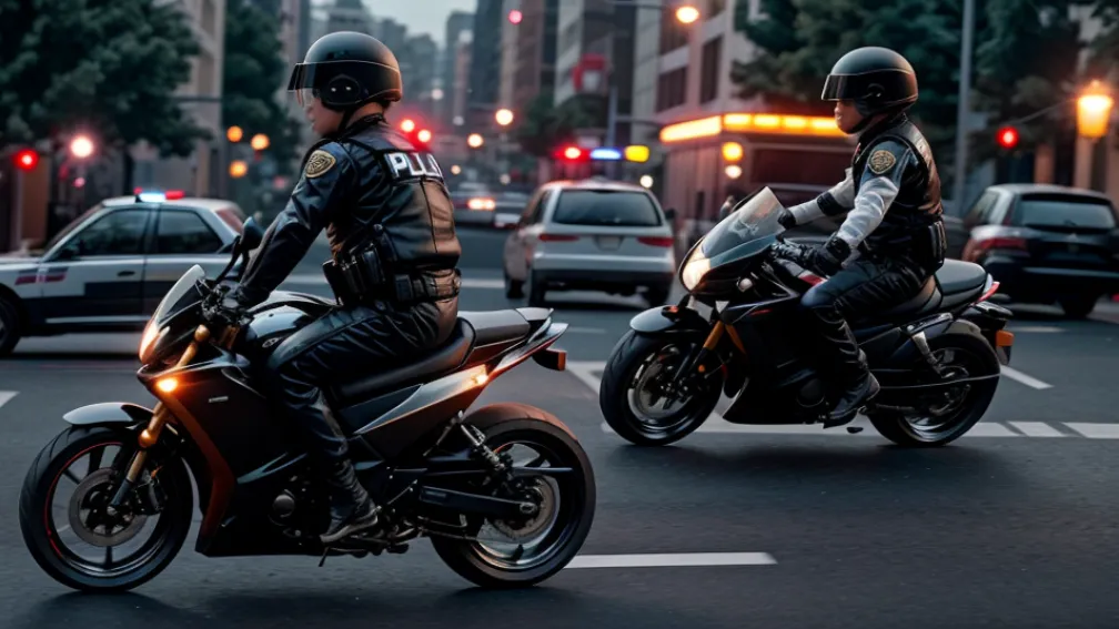 Motociclist prins de poliție după o urmărire periculoasă în Saarlouis, Germania