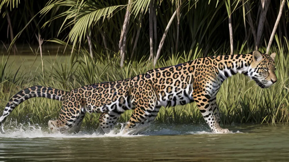 Confruntare epica in Brazilia: Un jaguar a atacat un aligator in Pantanal, sub ochii turistilor