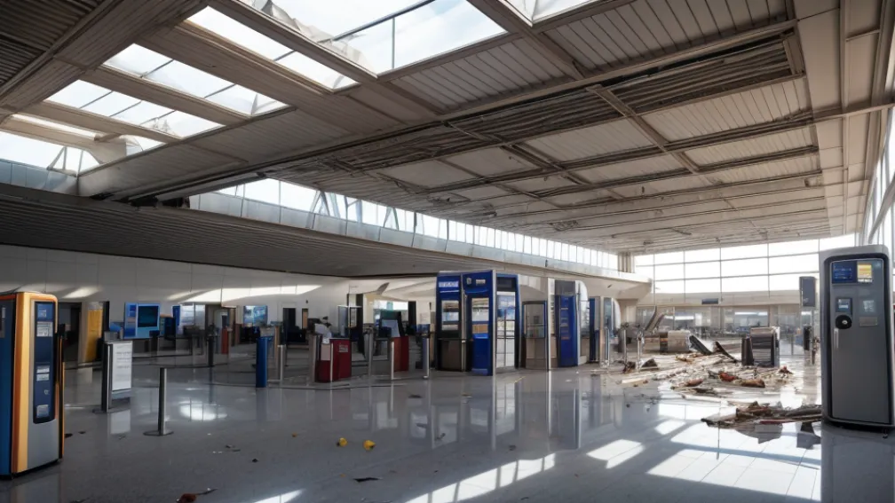Incident în aeroportul din Palma de Mallorca: O parte din tavan s-a prăbușit în zona de sosiri